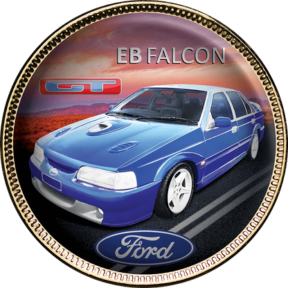 Ford GT Gold Plated Enamel Penny 9 Coin Collection