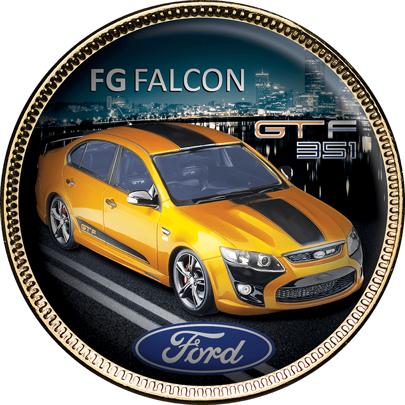 Ford GT Gold Plated Enamel Penny 9 Coin Collection