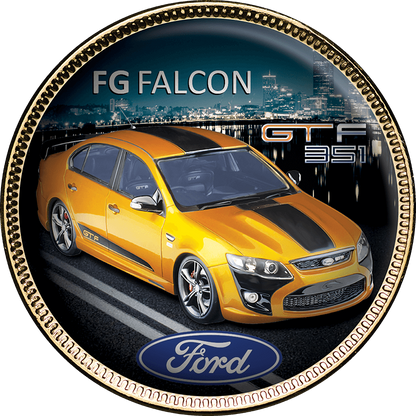 Ford GT Gold Plated Enamel Penny 9 Coin Collection