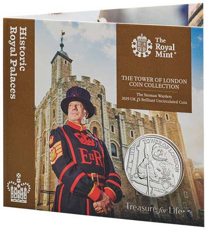 UK 2019 £5 The Tower of London The Yeoman Warders Uncirculated Coin