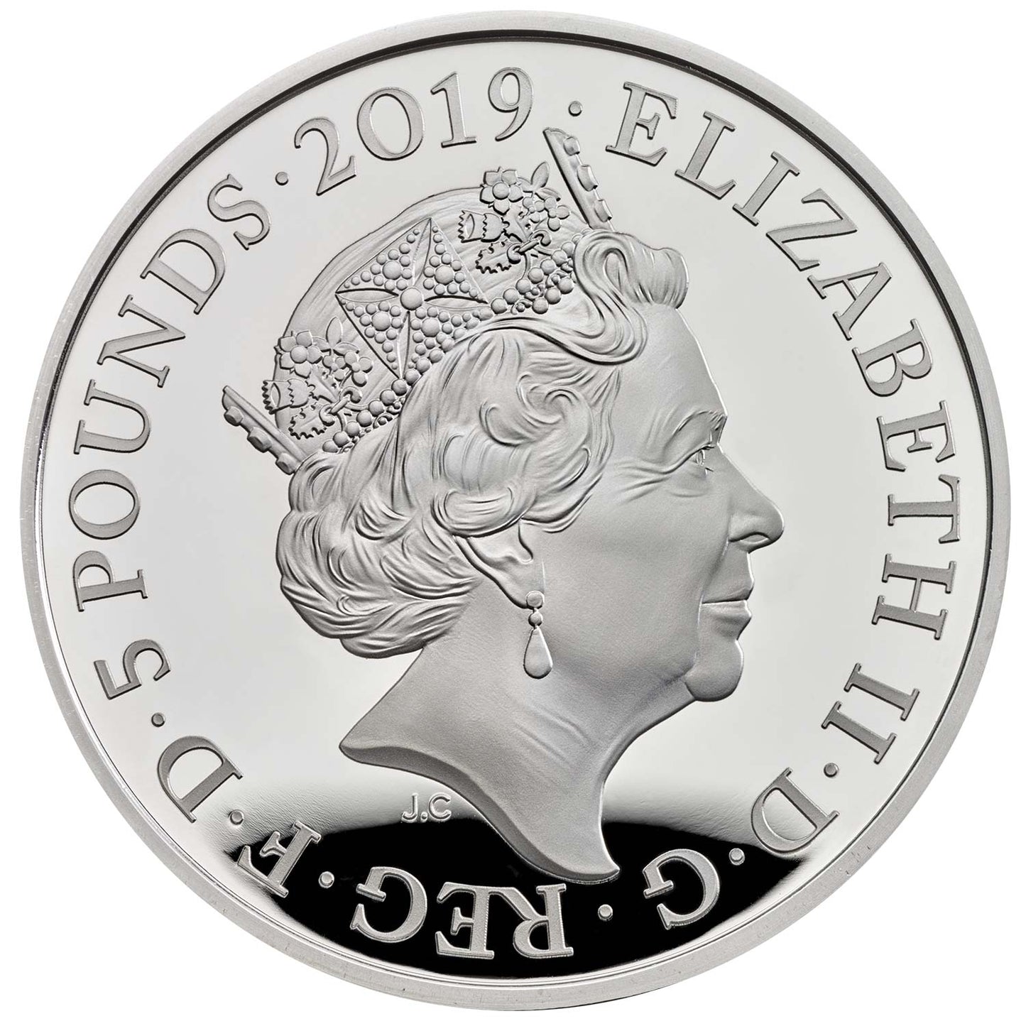 UK 2019 £5 The Tower of London The Yeoman Warders Silver Proof Coin