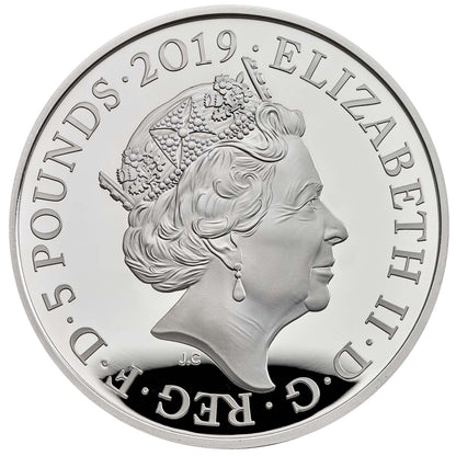 UK 2019 £5 The Tower of London The Yeoman Warders Silver Proof Coin