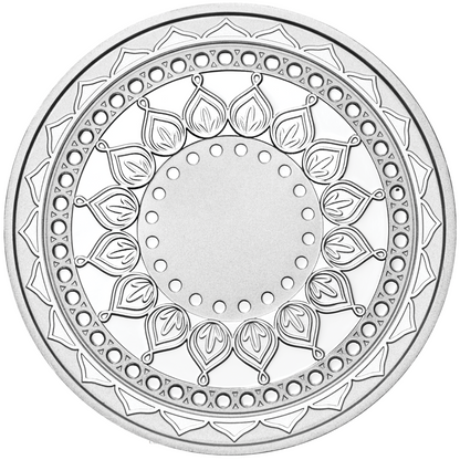 2019 Happy Diwali 1oz Silver Coloured Medallion