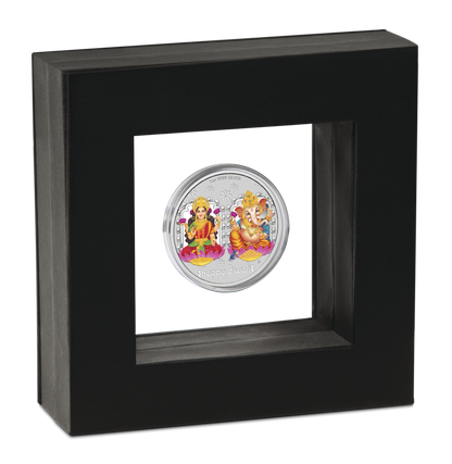 2019 Happy Diwali 1oz Silver Coloured Medallion