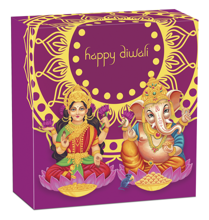 2019 Happy Diwali 1oz Silver Coloured Medallion