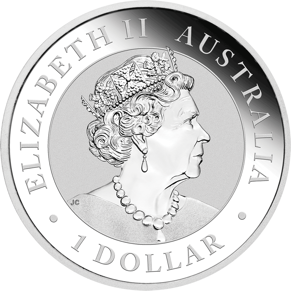2019 $1 Australian Kangaroo 1oz Silver High Relief Proof Coin