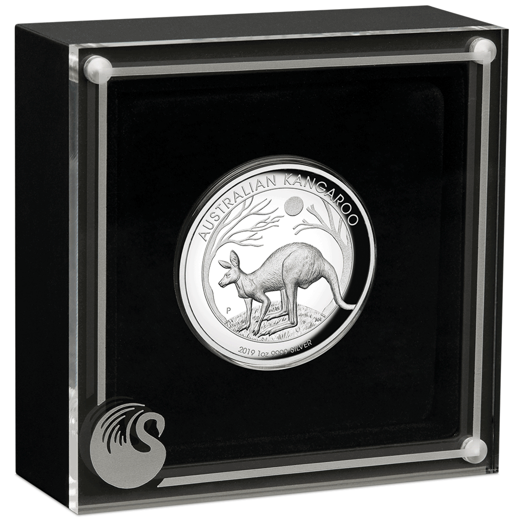 2019 $1 Australian Kangaroo 1oz Silver High Relief Proof Coin