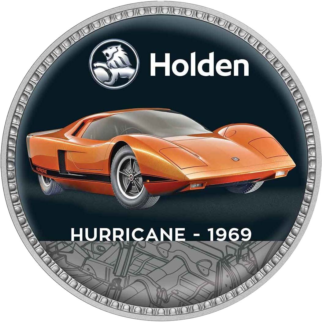 Holden The Concept Cars Silver Plated Enamel Penny 9 Coin Collection