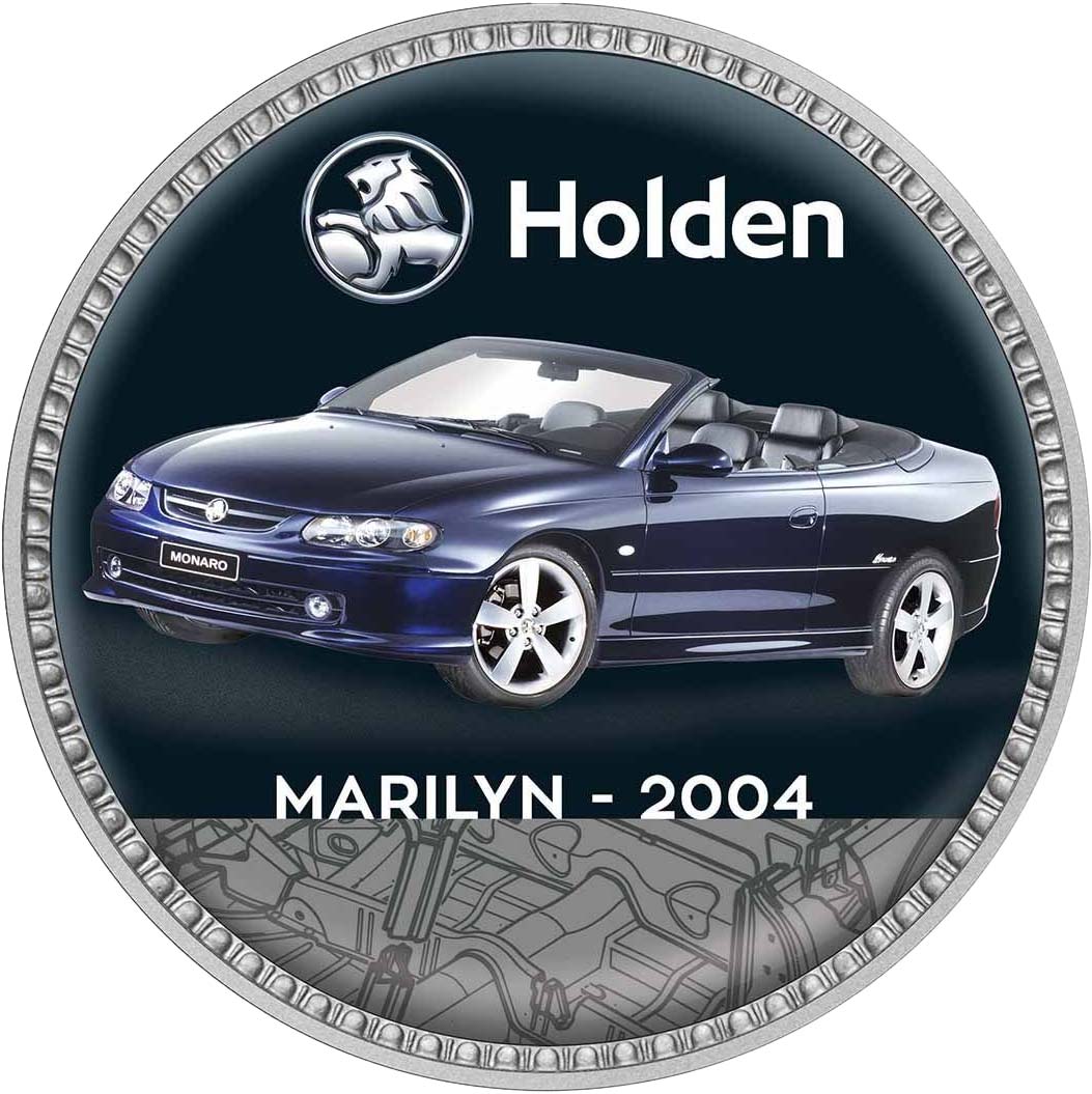 Holden The Concept Cars Silver Plated Enamel Penny 9 Coin Collection