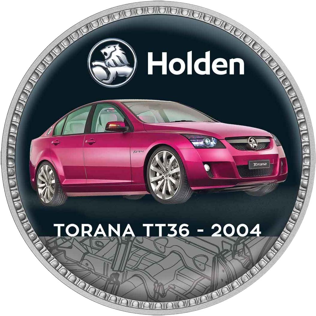 Holden The Concept Cars Silver Plated Enamel Penny 9 Coin Collection