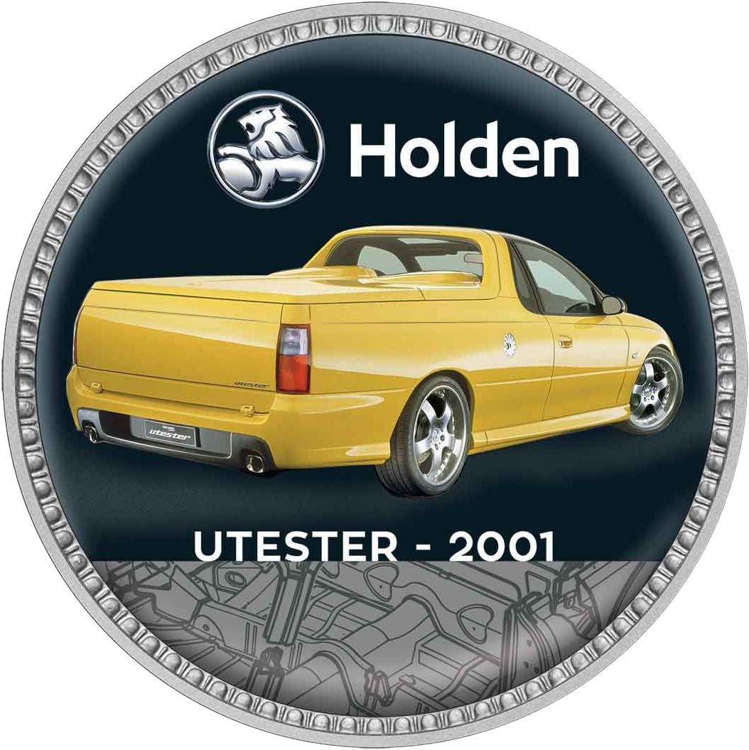Holden The Concept Cars Silver Plated Enamel Penny 9 Coin Collection