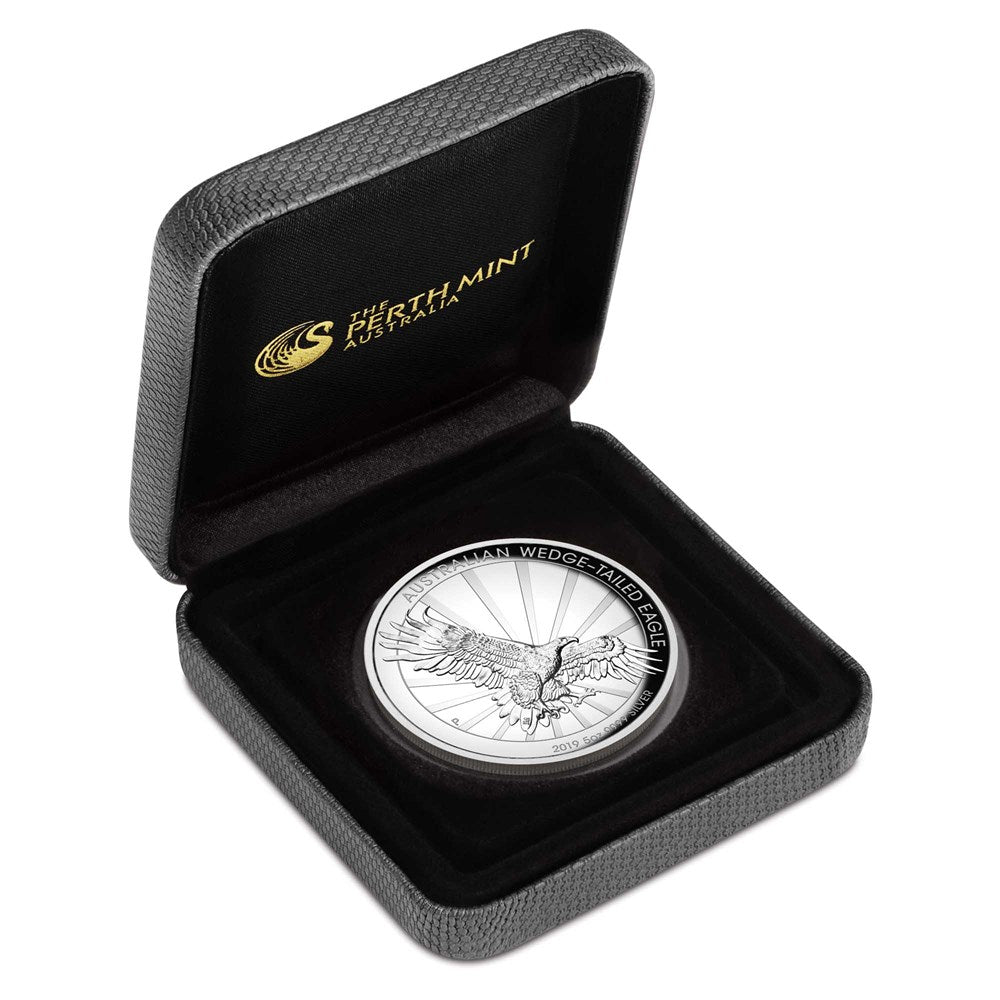 2019 $8 Austalian Wedge-Tailed Eagle 5oz Silver High Relief Proof Coin