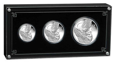 2020 Lunar Year of The Mouse Silver Proof 3 Coin Set