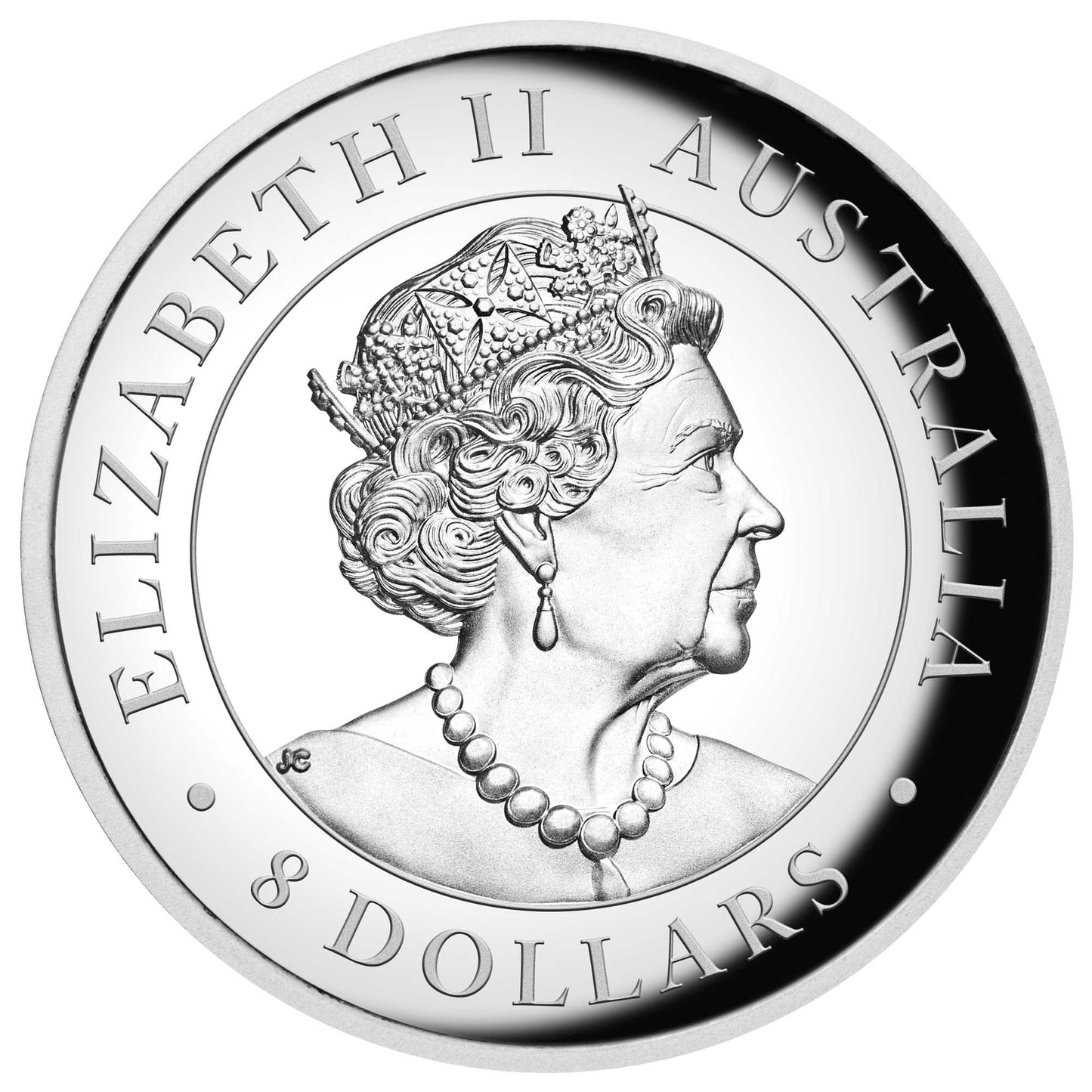 2019 $8 Australian Kangaroo 5oz Silver High Relief Proof Coin