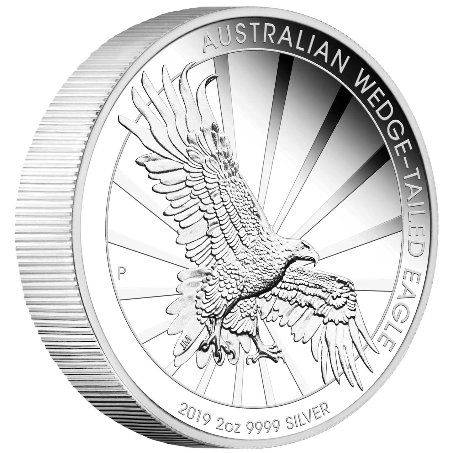 2019 $2 Australian Wedge-Tailed Eagle 2oz Silver Piedfort Coin