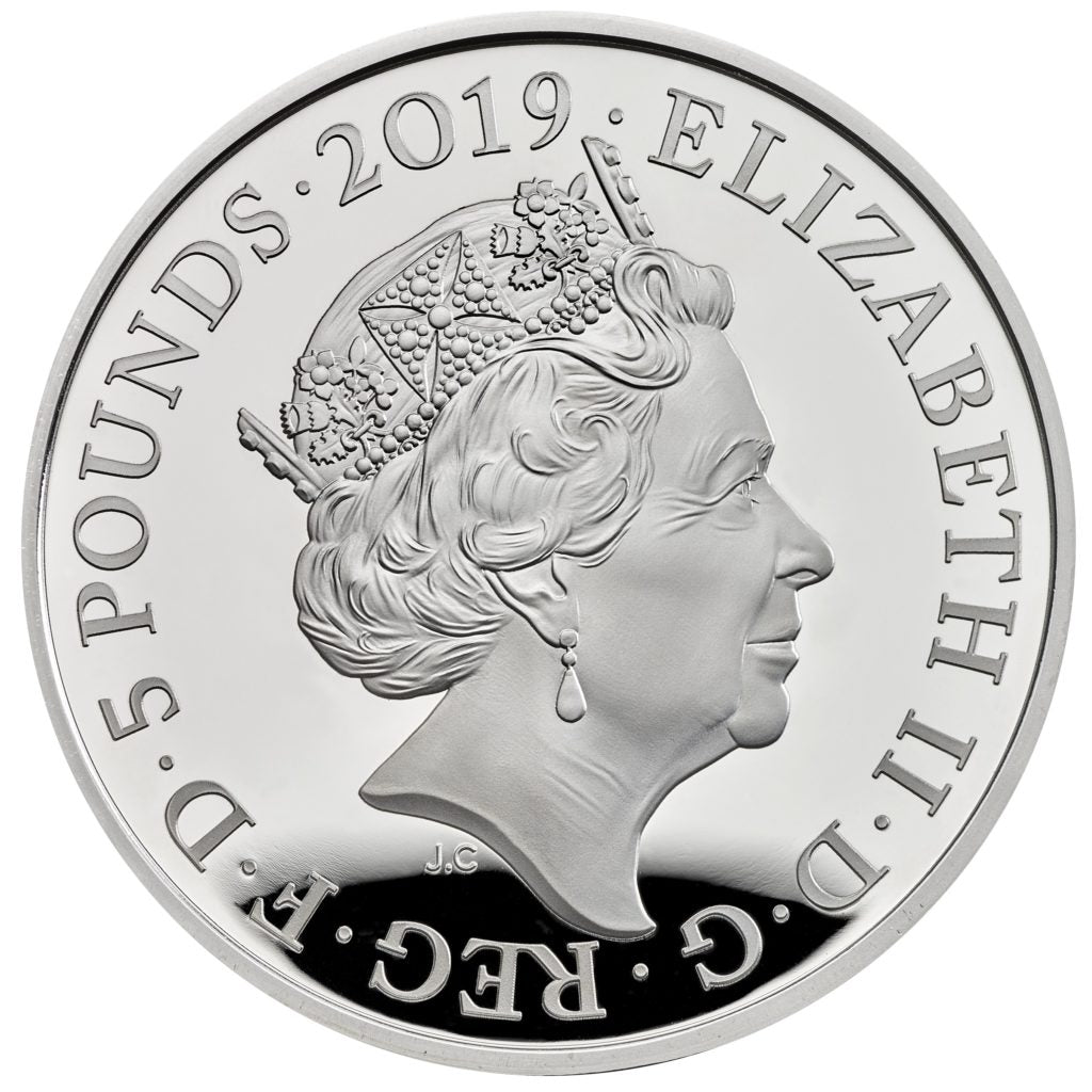 UK 2019 £5 The Tower of London The Ceremony of The Keys Silver Proof Coin