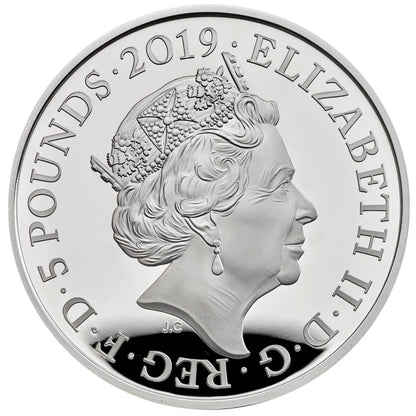 UK 2019 £5 The Tower of London The Ceremony of The Keys Silver Proof Coin