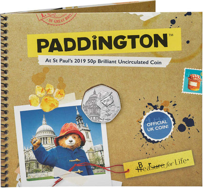 UK 2019 50p Paddington At St. Paul's Uncirculated Coin