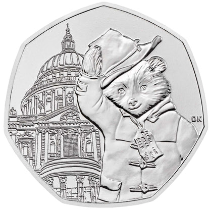 UK 2019 50p Paddington At St. Paul's Uncirculated Coin