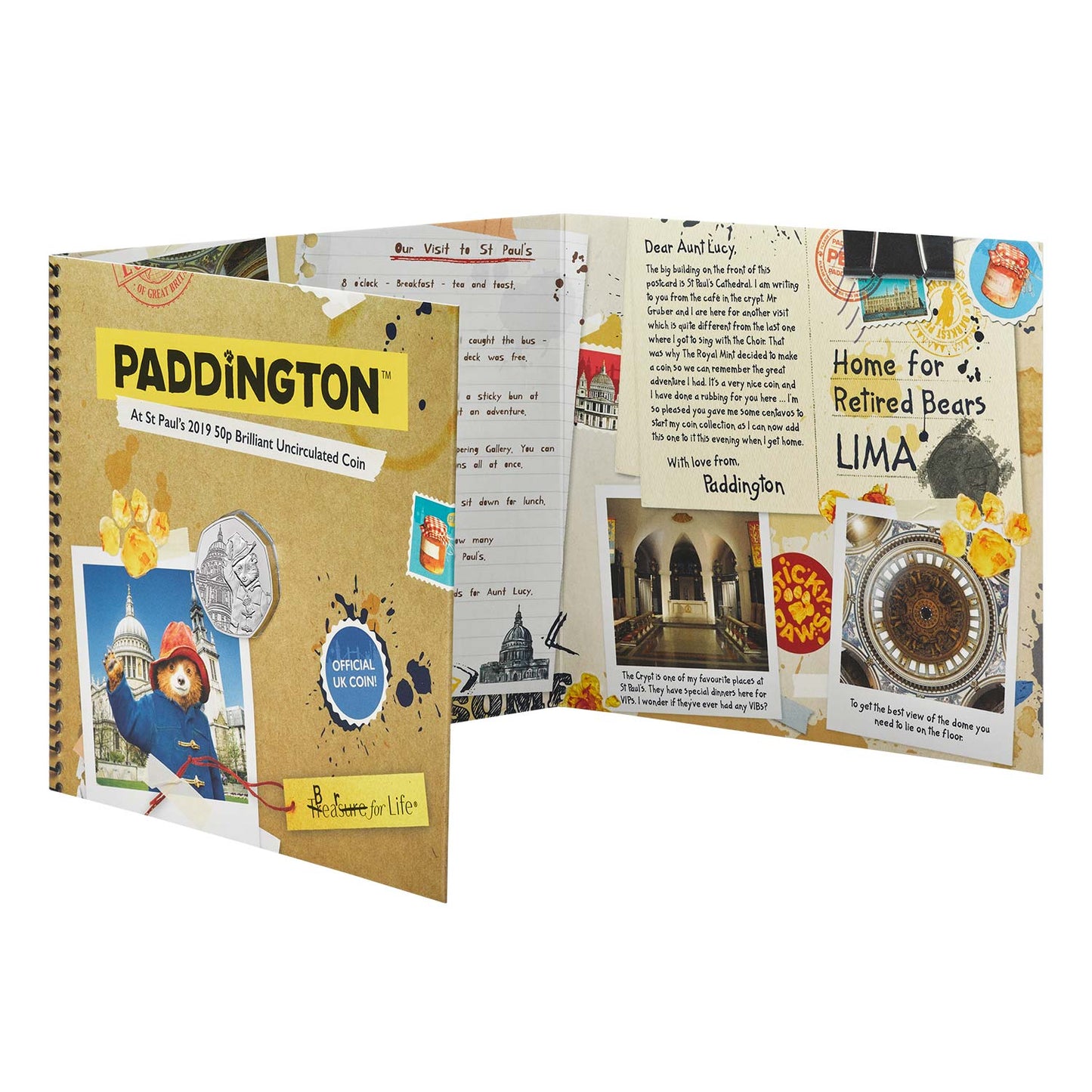 UK 2019 50p Paddington At St. Paul's Uncirculated Coin