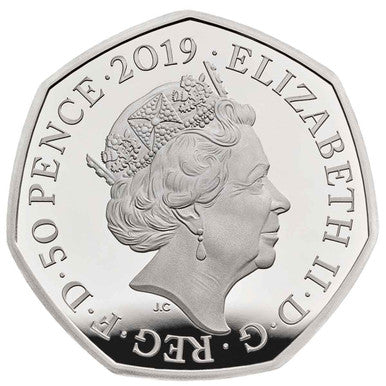 UK 2019 50p Paddington At St. Paul's Silver Coloured Proof Coin
