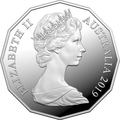 2019 50c ANDA Melbourne 50th Anniversary of The Dodecagon Silver Proof Coin