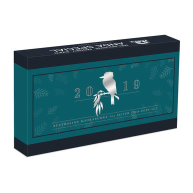2019 Australian Kookaburra Melbourne Money Expo $1 1oz Silver Brilliant Uncirculated & Silver Proof Coin Pair