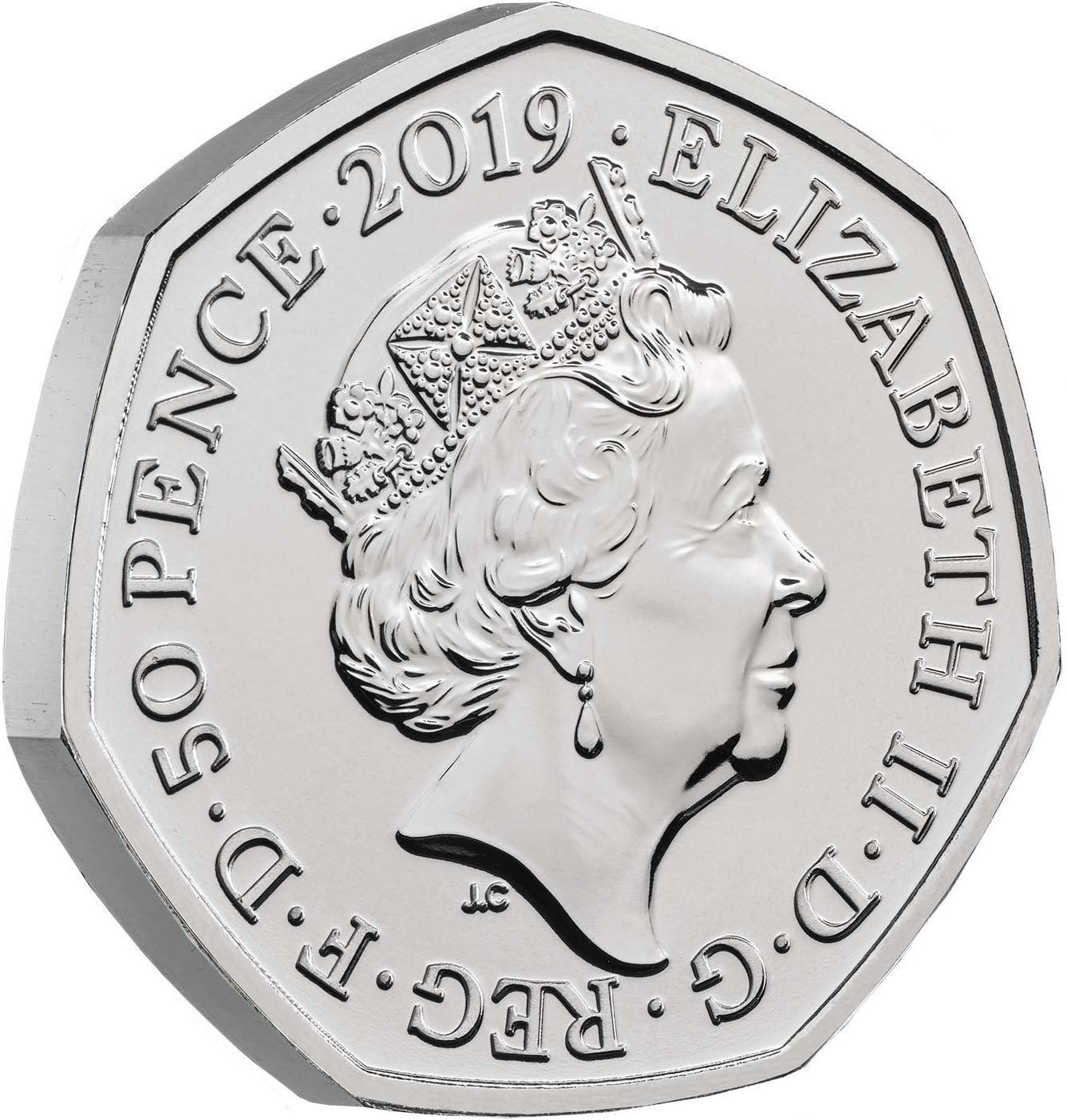 UK 2019 50p 50 Years of The 50p Anniversary Uncirculated Coin