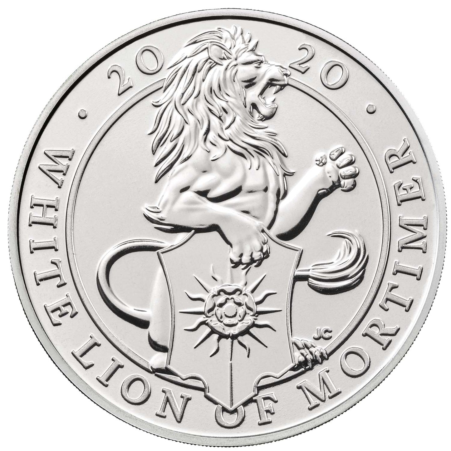 UK 2020 £5 The Queen's Beasts The White Lion of Mortimer Uncirculated Coin