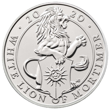 UK 2020 £5 The Queen's Beasts The White Lion of Mortimer Uncirculated Coin