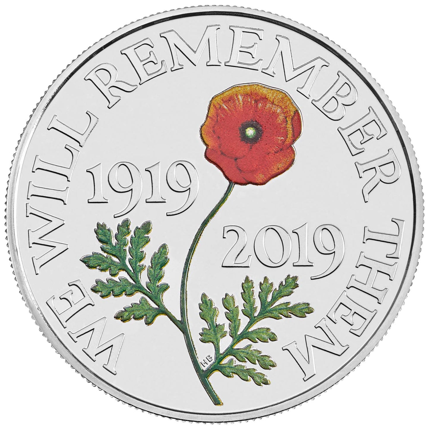 UK 2019 £5 The Remembrance Day Uncirculated Coin
