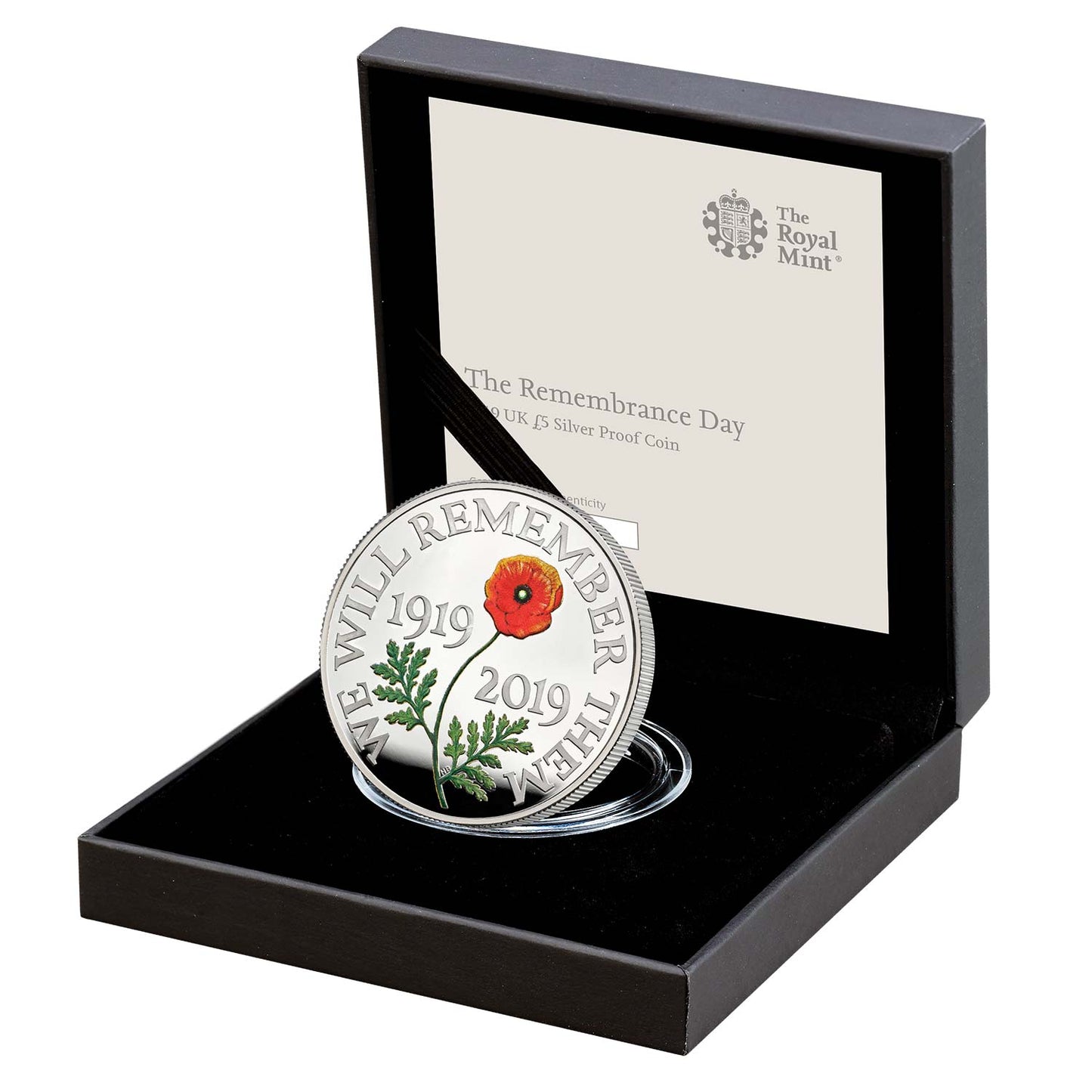UK 2019 £5 The Remembrance Day Silver Coloured Proof Coin