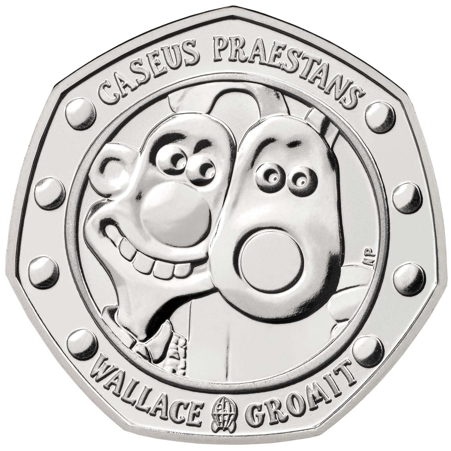 UK 2019 50p Wallace & Gromit Uncirculated Coin