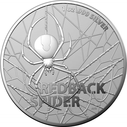 2020 $1 Australia's Most Dangerous Redback Spider 1oz Silver BU Coin