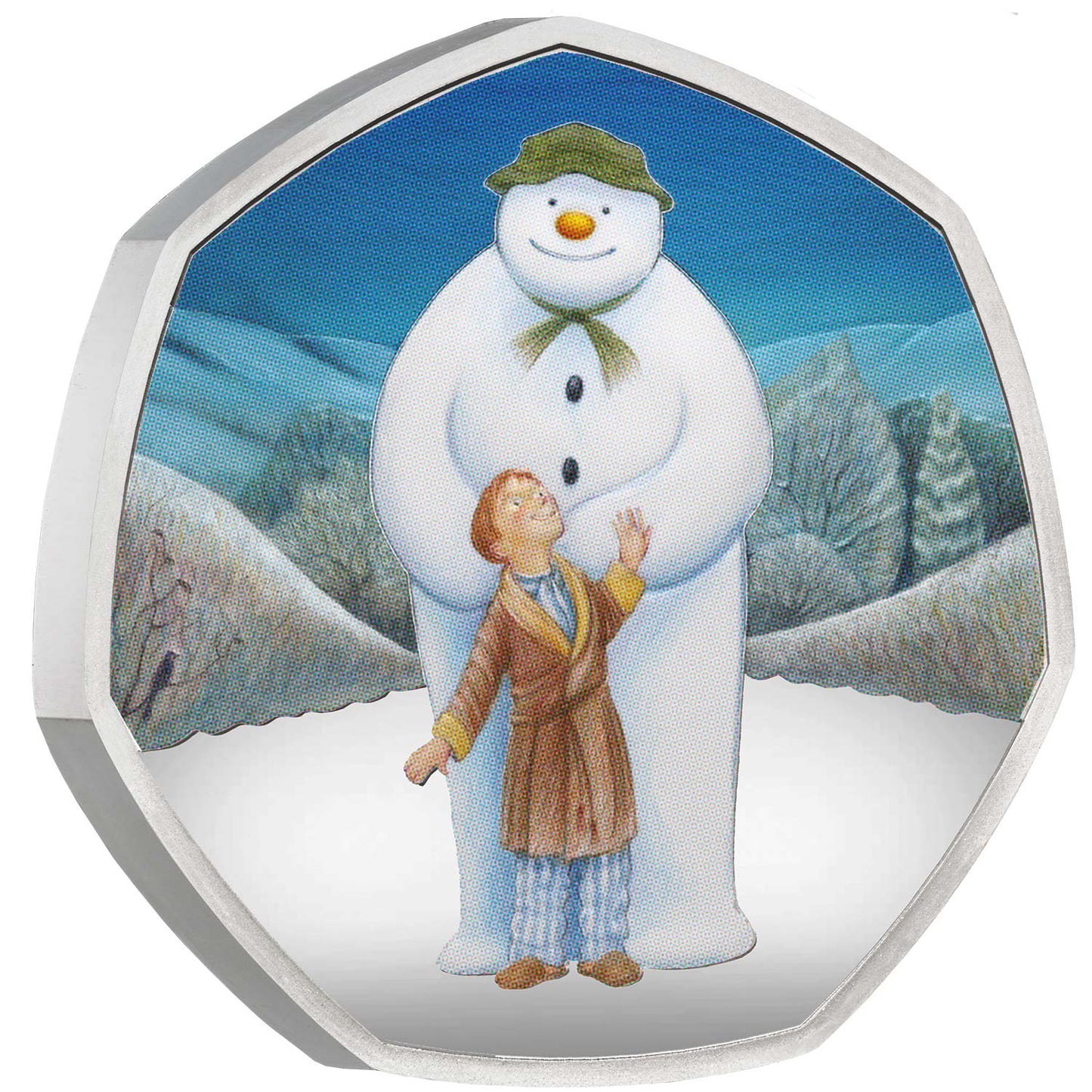 UK 2019 50p The Snowman Silver Coloured Proof Coin