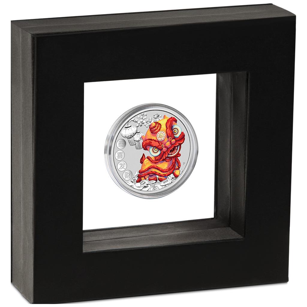 Tuvalu 2020 $1 Chinese New Year 1oz Silver Coloured Coin