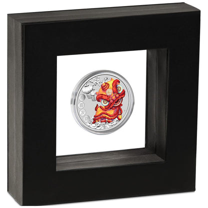 Tuvalu 2020 $1 Chinese New Year 1oz Silver Coloured Coin