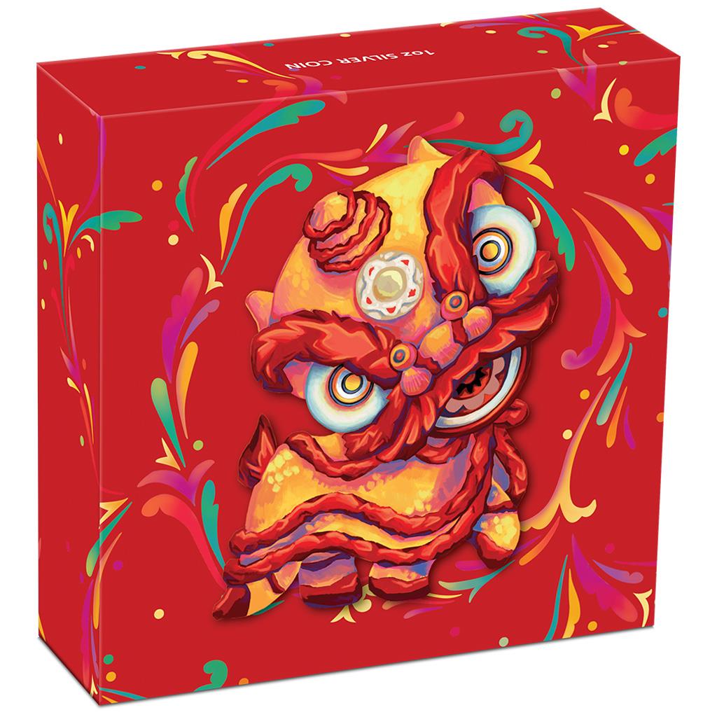 Tuvalu 2020 $1 Chinese New Year 1oz Silver Coloured Coin