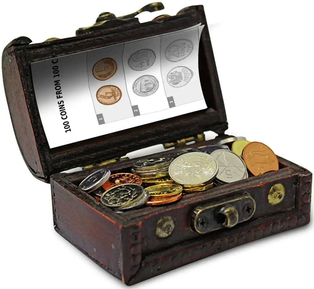 Treasure Chest of Coins 100 Coins From 100 Countries