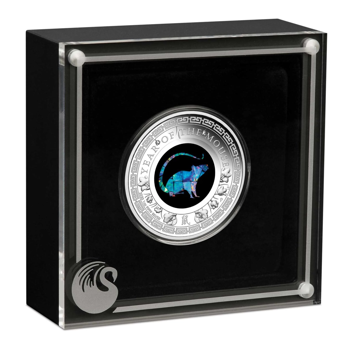 2020 $1 Australian Opal Lunar Year of The Mouse 1oz Silver Proof Coin