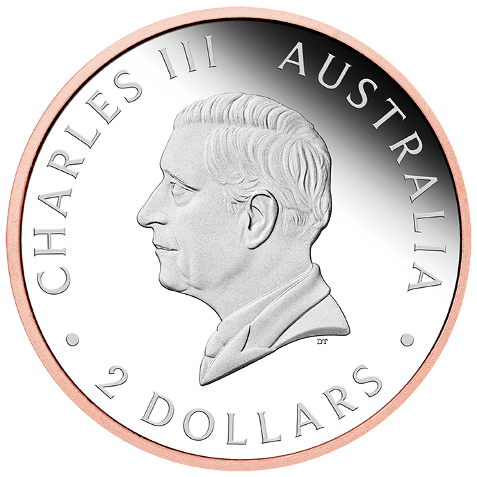 2025 $2 Australian Wedge-Tailed Eagle Selectively Rose Gold Plated 2oz Silver High Relief Proof Coin