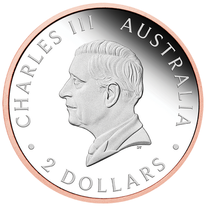 2025 $2 Australian Wedge-Tailed Eagle Selectively Rose Gold Plated 2oz Silver High Relief Proof Coin