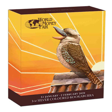 2020 $1 WMF Berlin 30th Anniversary Australian Kookaburra 1oz Silver Coloured Proof Coin
