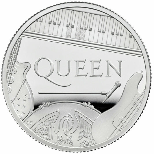 UK 2020 £1 Queen 1/2oz Silver Proof Coin