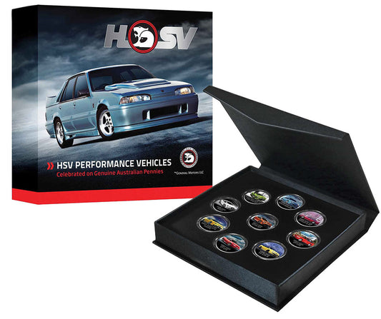 Holden HSV Enamel Penny 9 Coin Collection