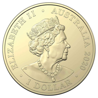 2020 $1 ANDA Brisbane Mob of Roos 'Brolga' Privy Mark Uncirculated Coin