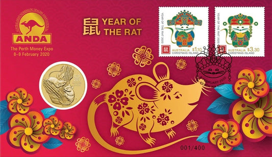 2020 $1 ANDA Perth Year of The Rat PNC