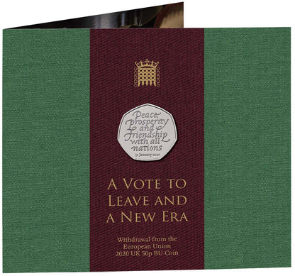 UK 2020 50p Withdrawal From The European Union Uncirculated Coin