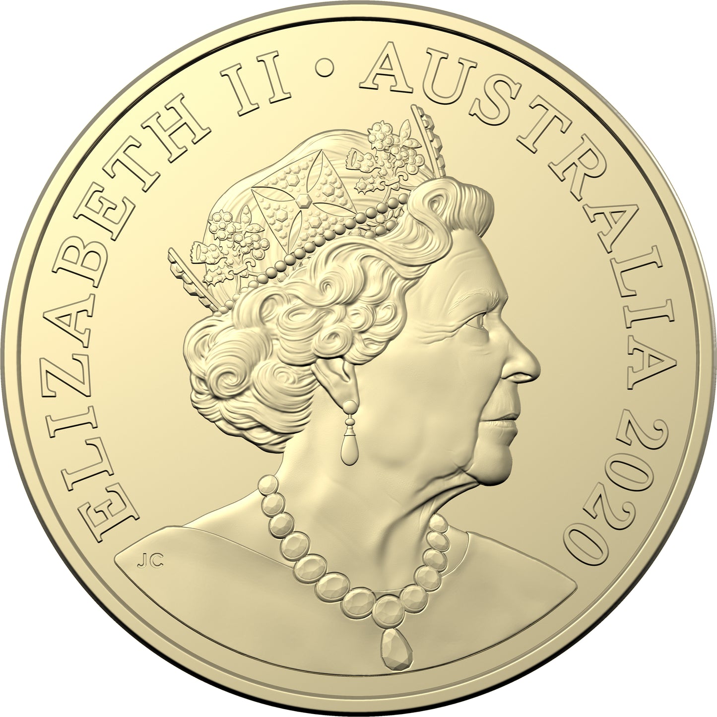 2020 $2 End of The Second World War 75th Anniversary 'C' Mintmark Coloured Uncirculated Coin