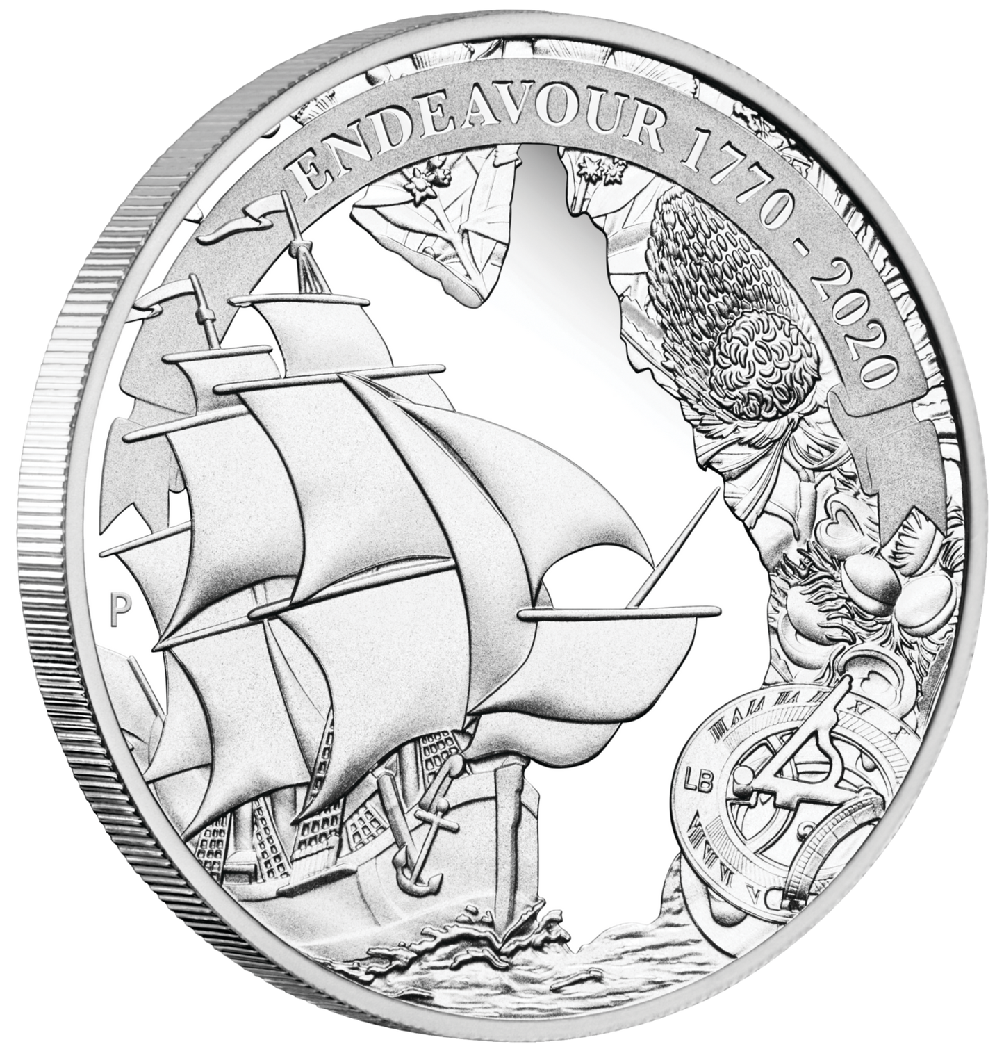 2020 $1 Voyage of Discovery Endeavour 1oz Silver Proof Coin